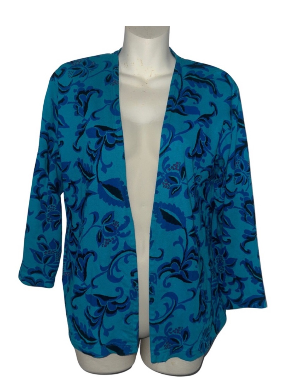 Christian Dior Floral Print Cardigan |‎ Size S Petite